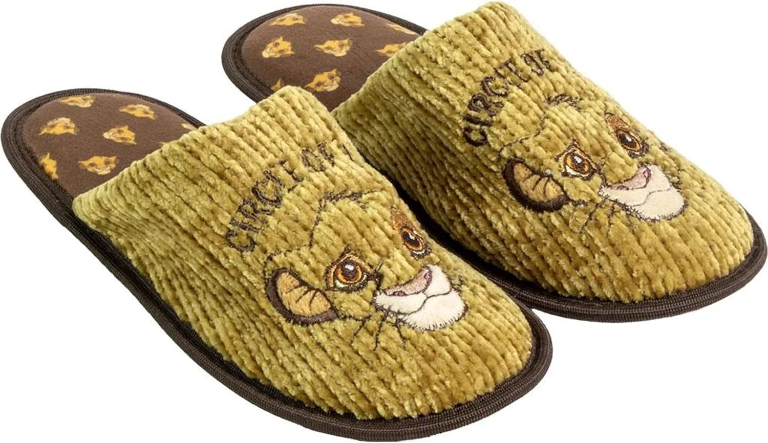 Унисекс тапочки Zapatillas De Casa Abierta Lion King Cerda Life'S Little Moments, горчичный