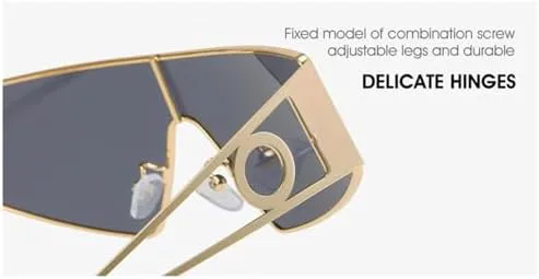 

Солнцезащитные очки Shield 2027 для женщин и мужчин, с градиентными линзами из поликарбоната, металлической оправой и защитой от УФ-излучения UV400 MTZJH, 1