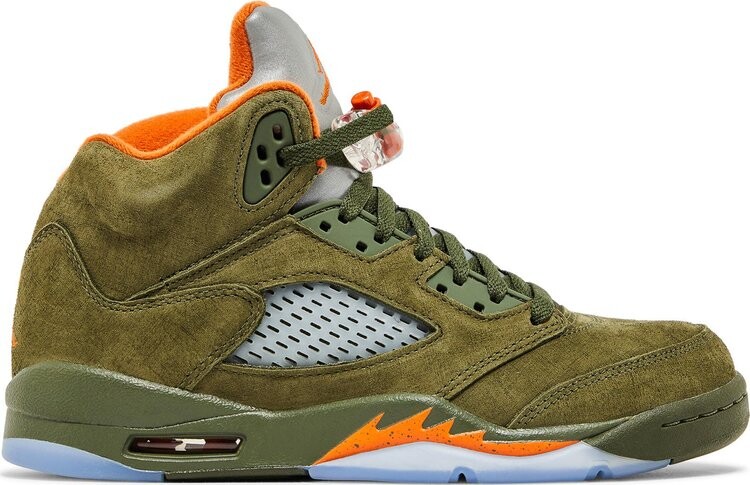 

Кроссовки Air Jordan 5 Retro GS 'Olive' 2024, зеленый