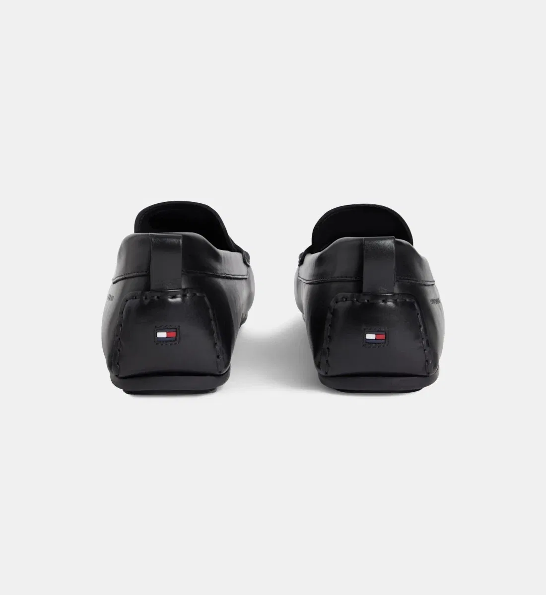 Мокасины 'водитель' пенни из кожи Tommy Hilfiger, черный — фото 3