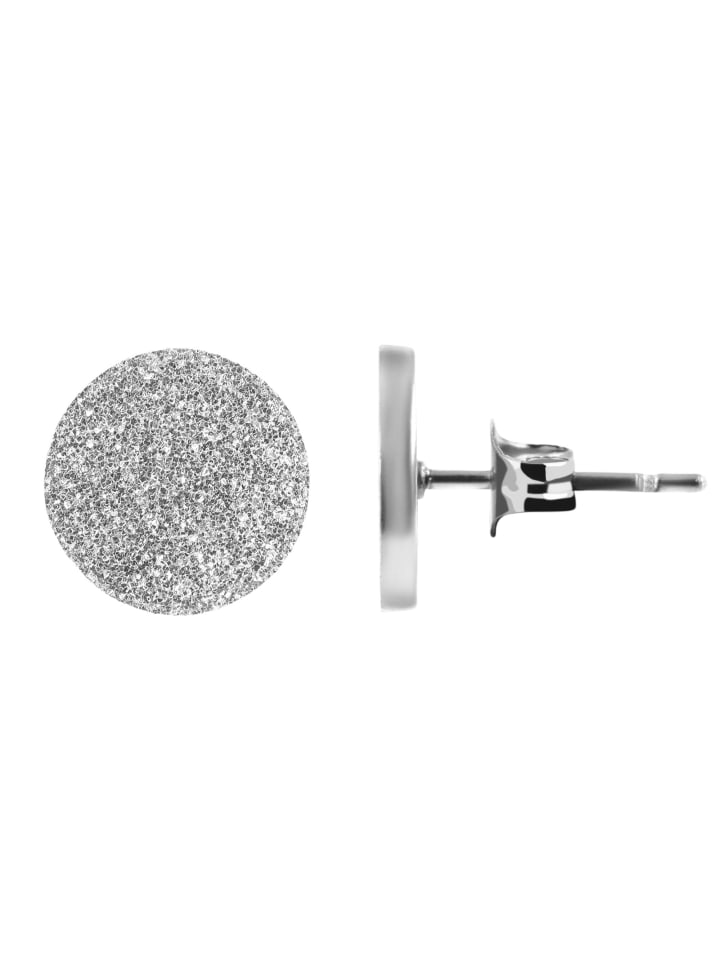 

Adeliás Женские серьги - Серьги-гвоздики из нержавеющей стали серебристого цвета