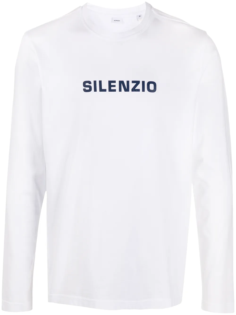 

Футболка с длинными рукавами и логотипом Aspesi, белый