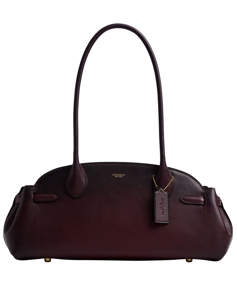 

Сумка-саквояж Empire Medium из кожи, размер 34 COACH, Merlot