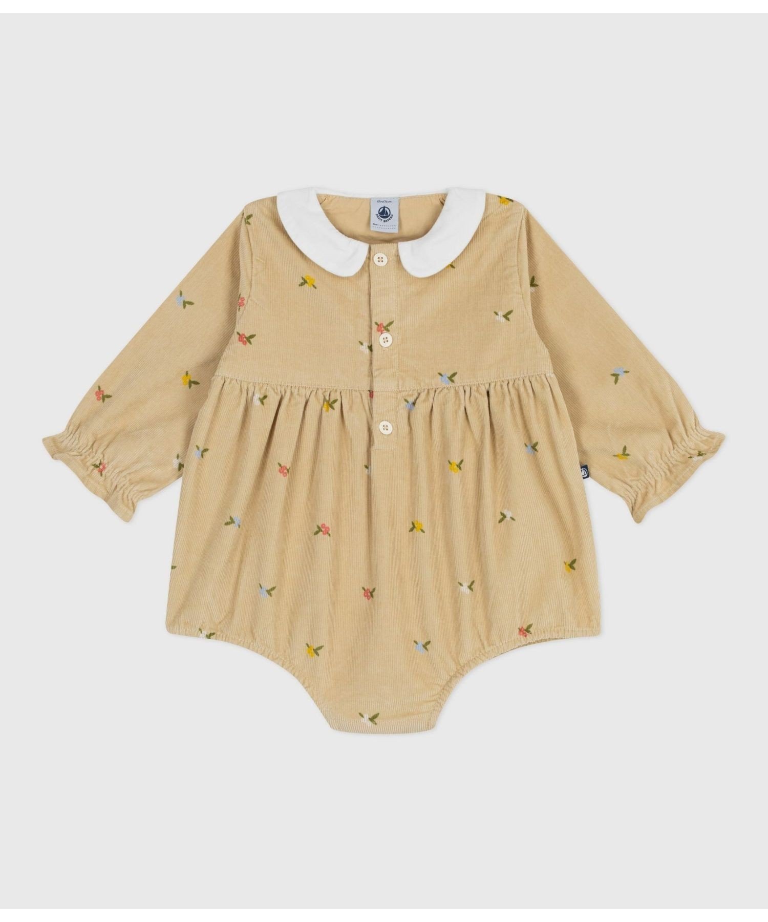 Комбинезон с длинными рукавами Petit Bateau, Beige/Multicolor