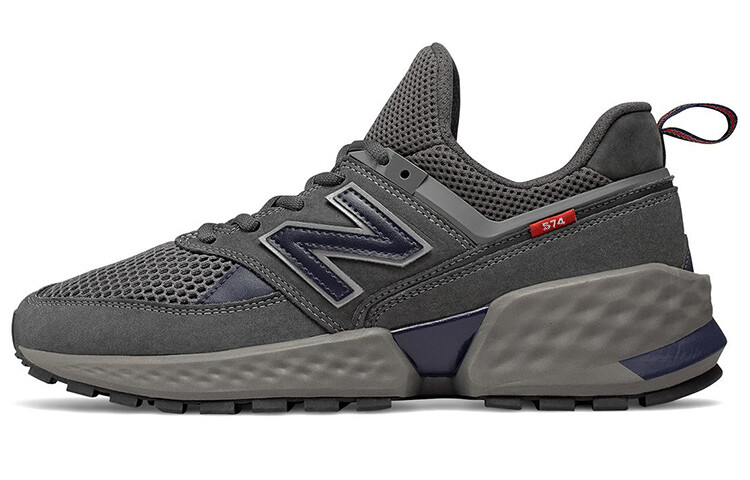 

New Balance 574 Grey Navy Red Tab