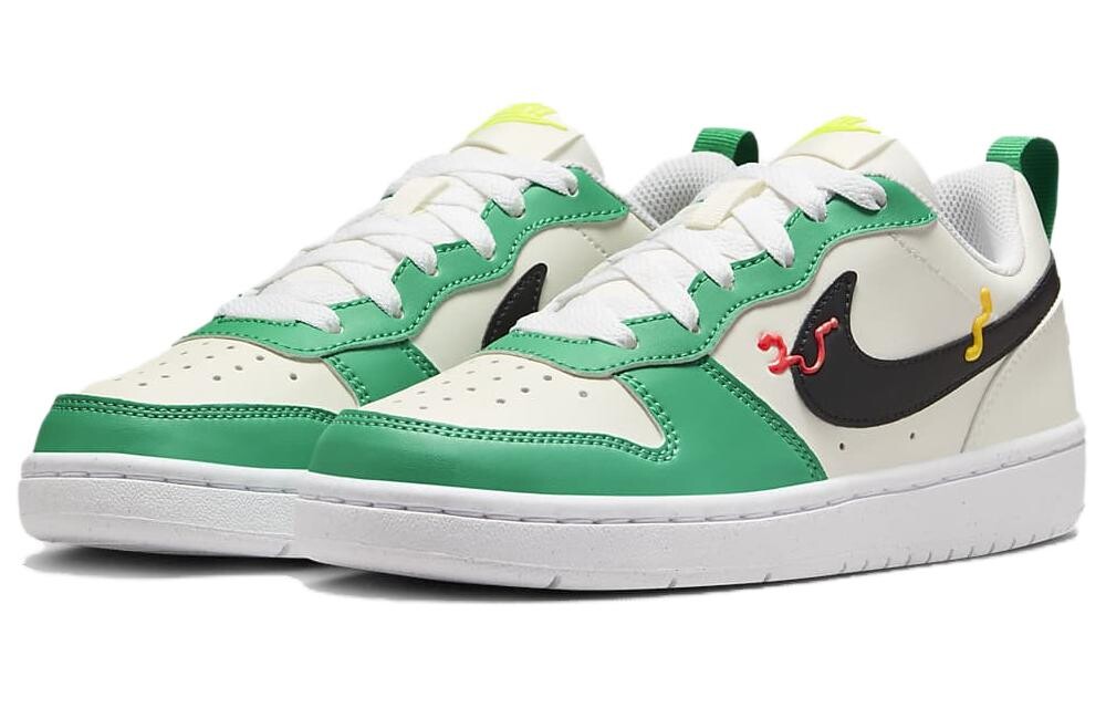 Женские кроссовки для скейтбординга Nike Court Borough Low, White/Green — фото 2