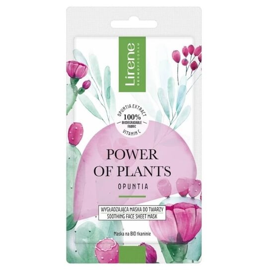 

Разглаживающая маска для лица, опунция, 17 г Lirene, Power Of Plants