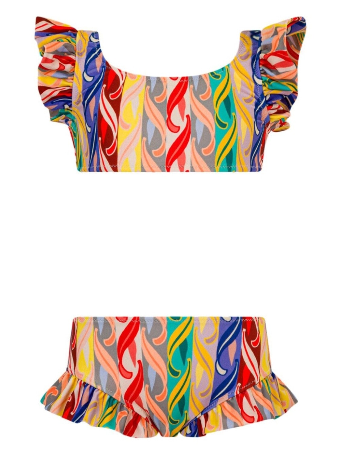 

ETRO KIDS комплект бикини с волнистым принтом, красный