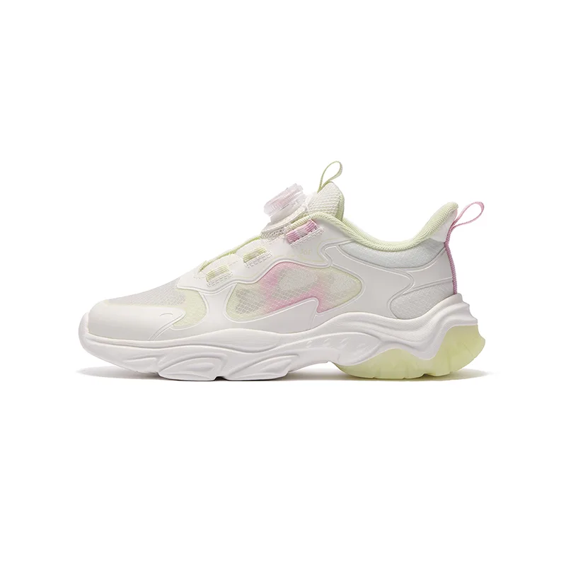 361°KIDS Детские повседневные кроссовки Feather White/Light Green для подростков с противоскользящей подошвой, амортизацией и устойчивостью к истиранию