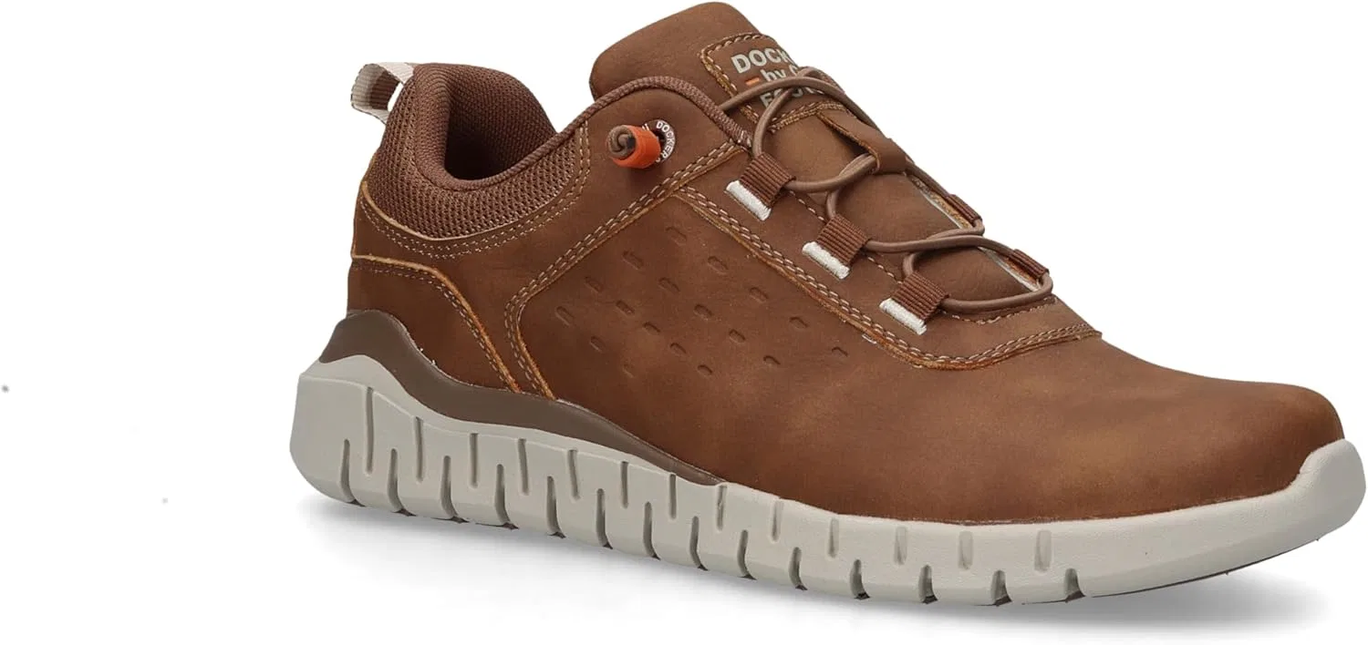 Мужские низкие кроссовки Dockers by Gerli, сменная стелька, Light Brown 340