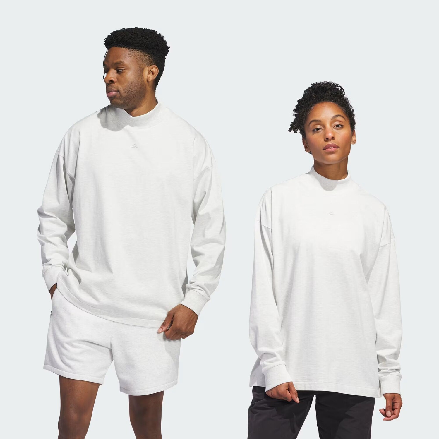 

Баскетбольная футболка с длинными рукавами Adidas, цвет Grey One Mel