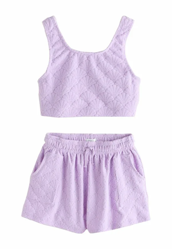 Укороченный топ из махровой ткани стандартного кроя Next, Lilac Purple Shell