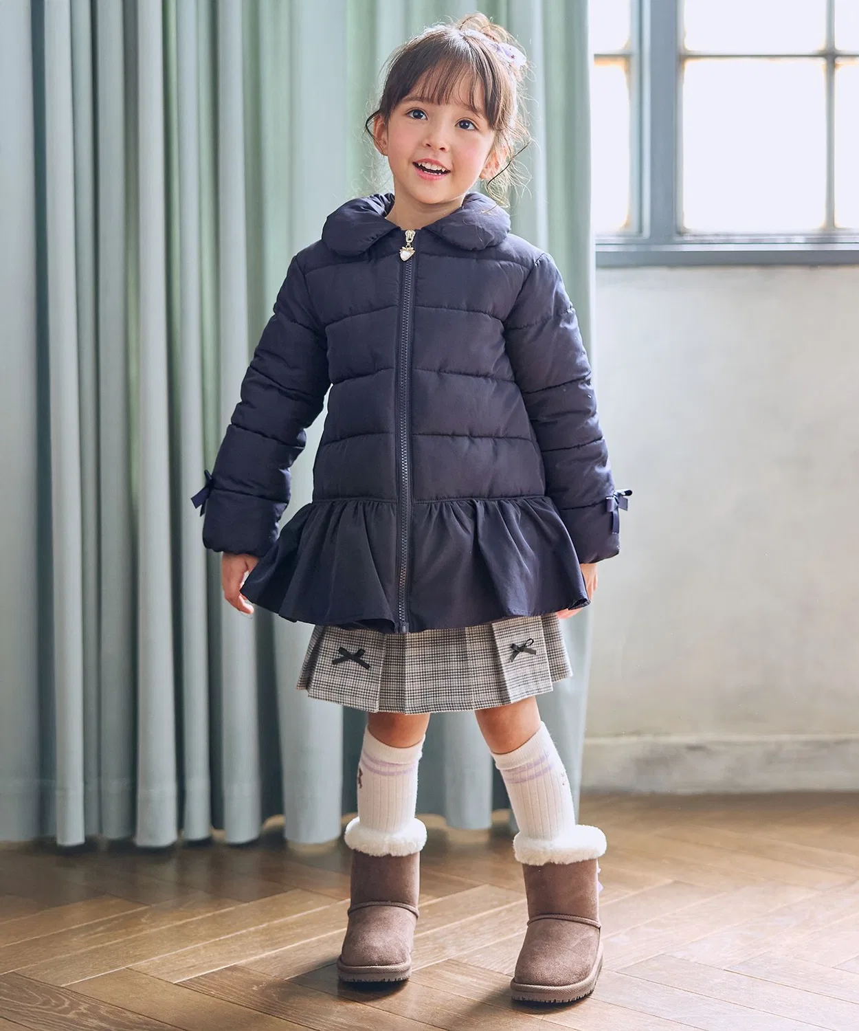 Гольфы с вышивкой медведя Any Kids белые — фото 3