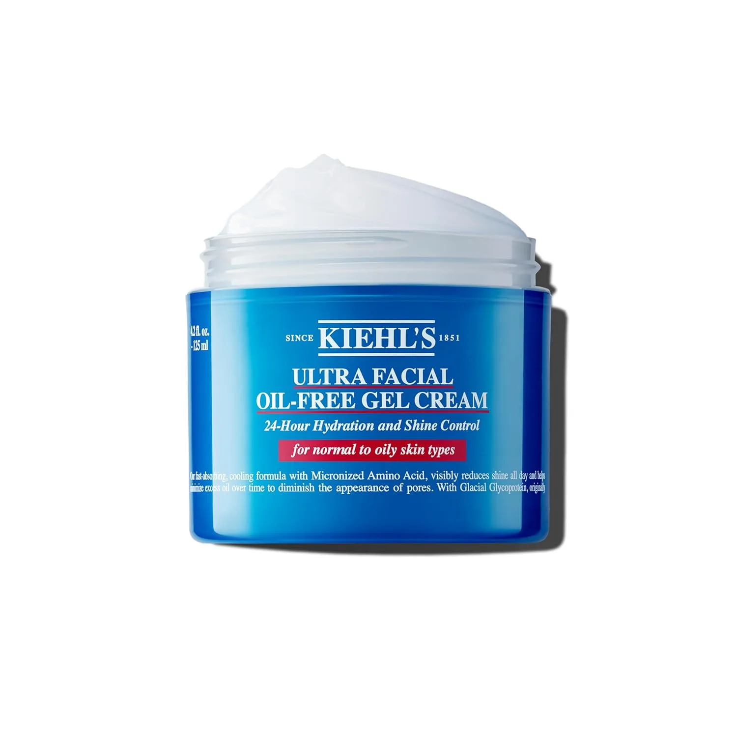 Kiehl's Ultra Facial Oil-Free Moisturizer, гель-крем для нормальной и жирной кожи, уменьшает жирный блеск, увлажняет 24 часа, сужает поры, некомедогенный, без спирта и отдушек 124 мл (1 шт.)