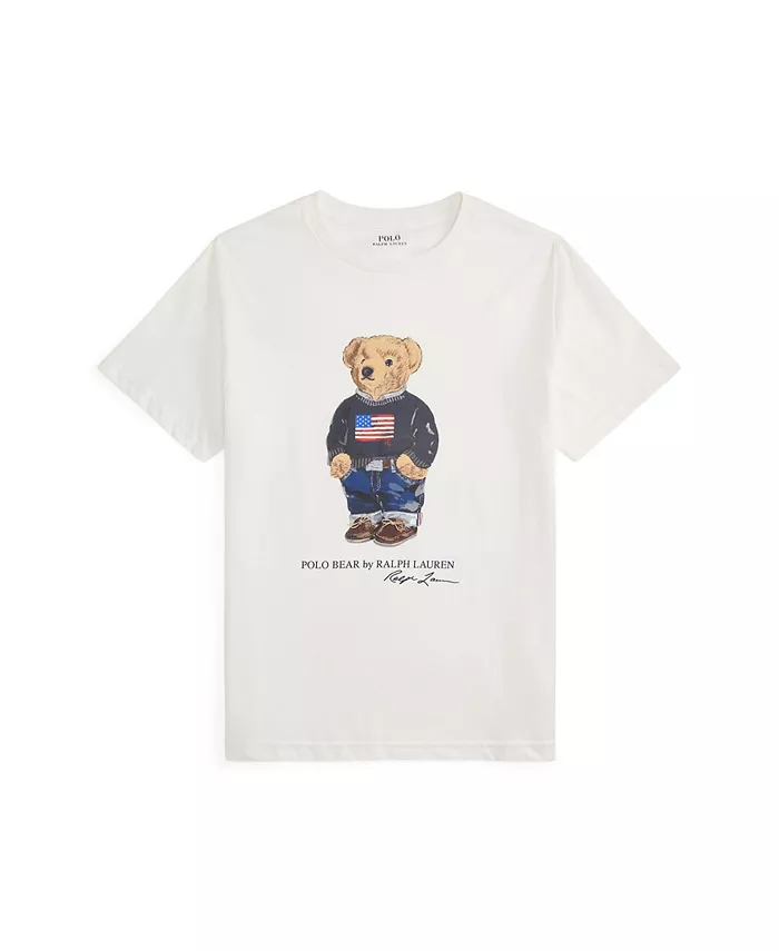 

Футболка Polo Bear для старших мальчиков Polo Ralph Lauren, белый