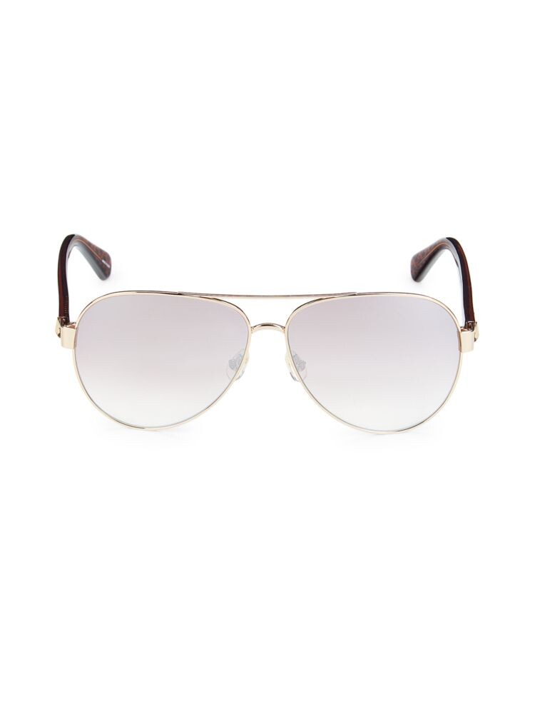 

Солнцезащитные очки-авиаторы 59MM Kate Spade New York, белый