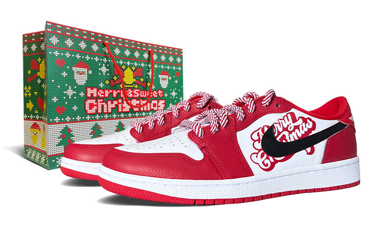 

Кроссовки Air Jordan 1 Vintage Basketball Shoes Unisex Low-Top White/Red