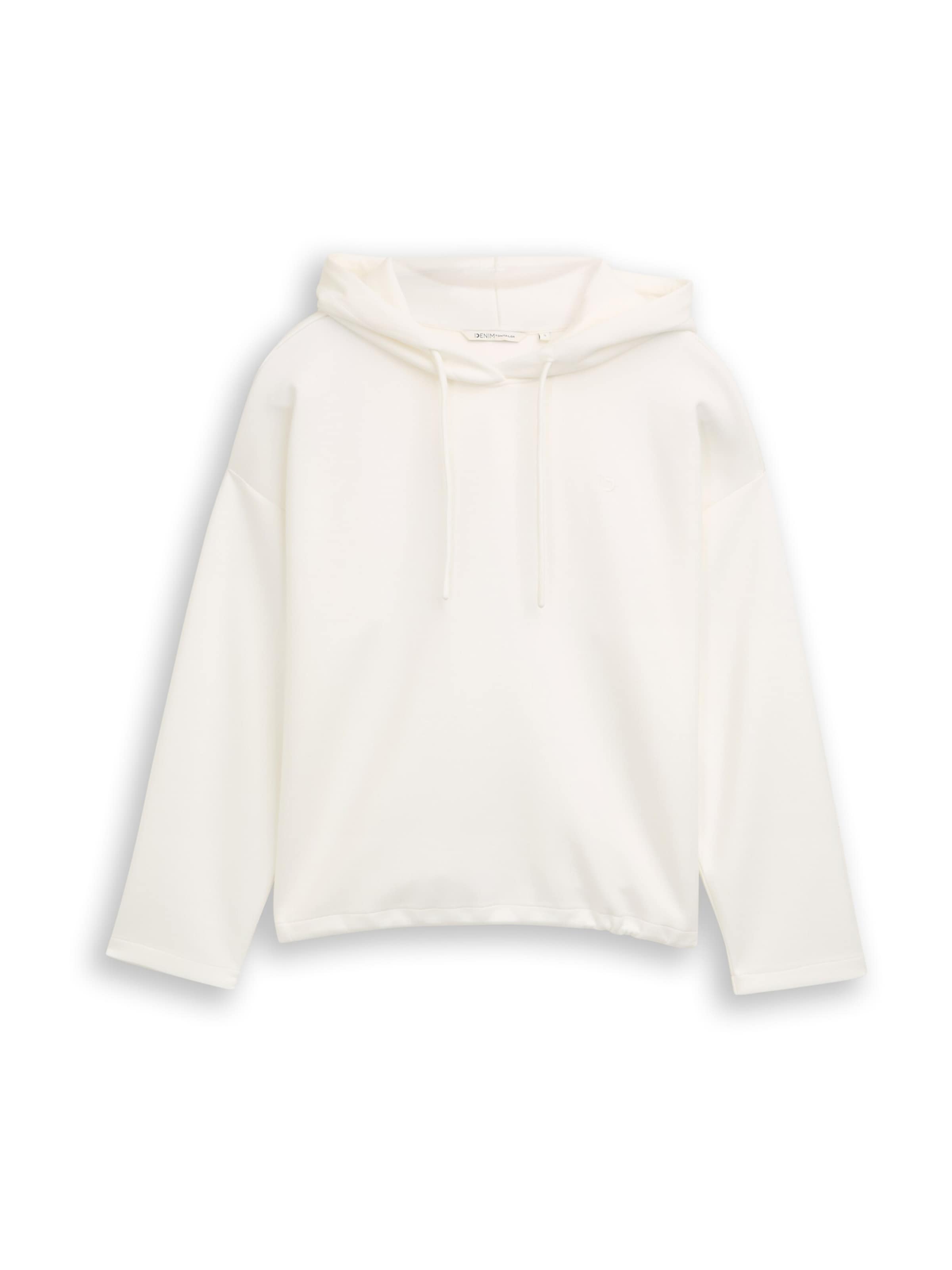 

TOM TAILOR DENIM Толстовка в белом цвете