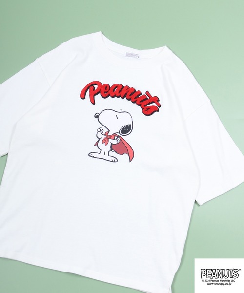 

Футболка с принтом Снупи и Супермена PEANUTS, кремовый