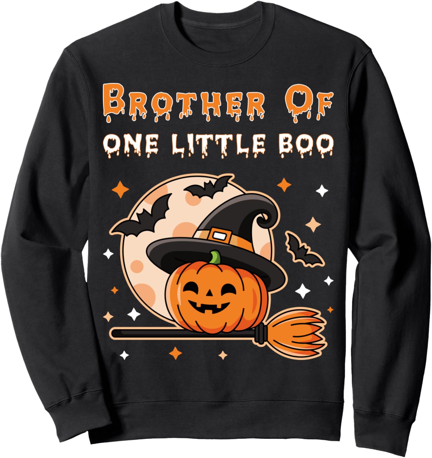 

Толстовка «Братец одного малыша, тыква, Хэллоуин, первый день рождения» Family Look 1 Year Old Halloween Decorations Gifts, черный