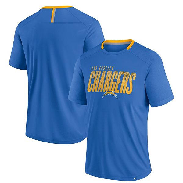 

Мужская футболка powder blue los angeles chargers defender fade slant Fanatics