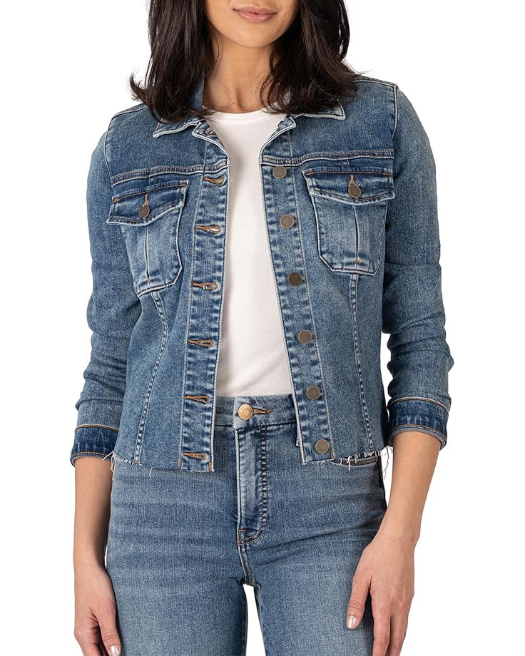 

Куртка KUT from the Kloth Kara Jacket No Waist with Rawhem, цвет Dearly