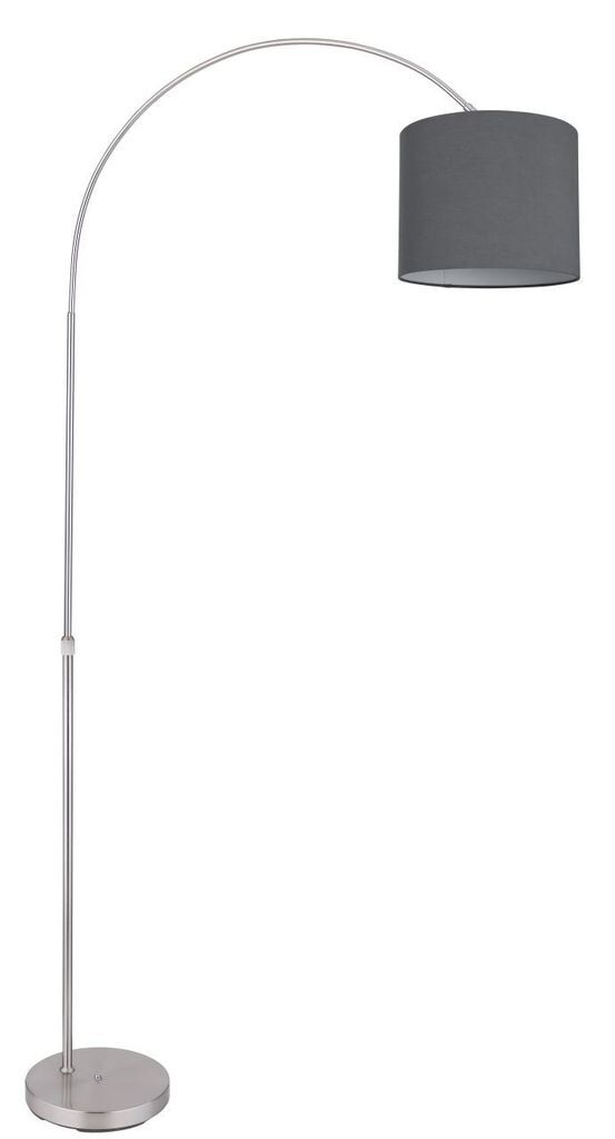 

Торшер Globo Lighting металл матовый никель, текстиль антрацит, ножной переключатель в кабеле, регулируемый по высоте, телескопический, ДхШхВ: 960х300х1950мм, длина кабеля 1800мм, без 1x E27 40Вт 230В, серебро