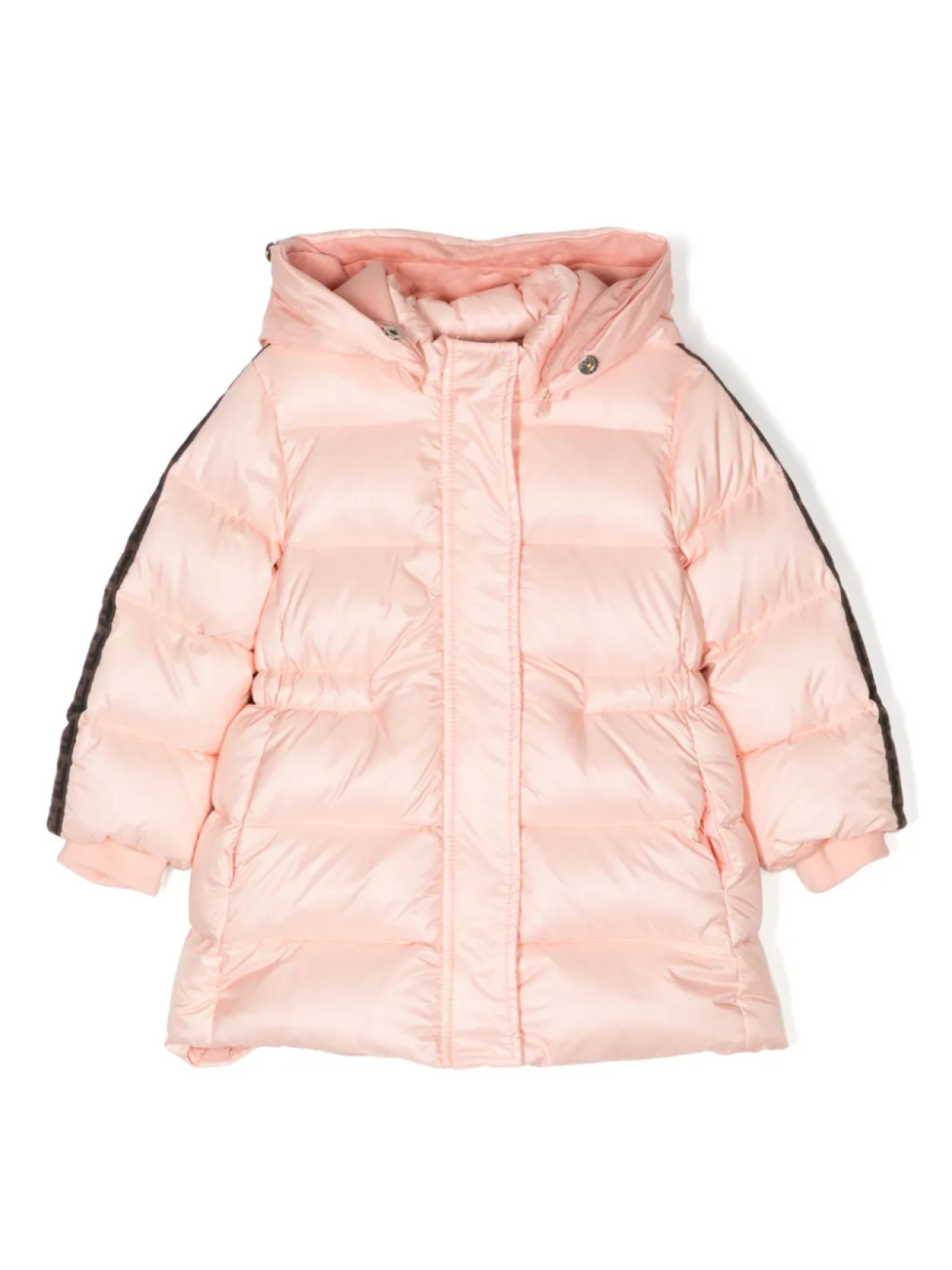 

Пуховик с логотипом FF Fendi Kids, розовый