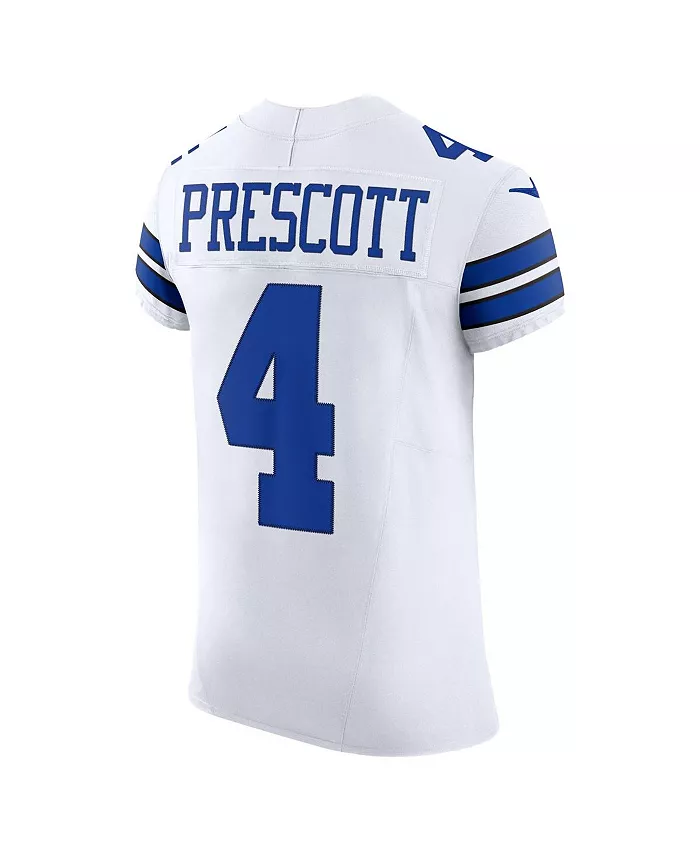 Мужская белая элитная джерси Dallas Cowboys Vapor F.U.S.E. Dak Prescott Nike — фото 2