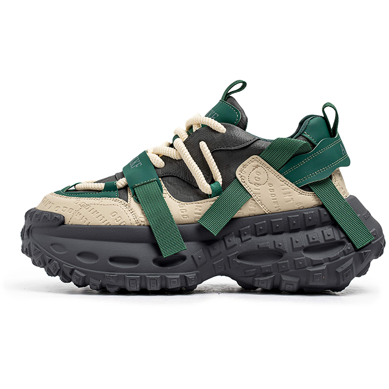

Низкие массивные кроссовки мужские BOLE, Gray Green