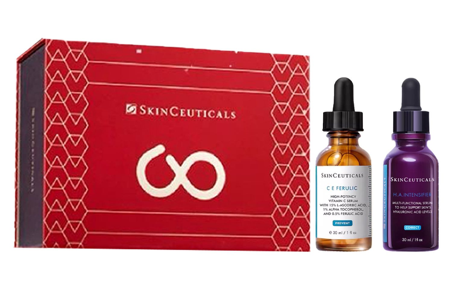 

SKINCEUTICALS Xiulike новогодний лимитированный набор сывороток в фиолетово-бежевом оттенке увлажняющий 30мл*2