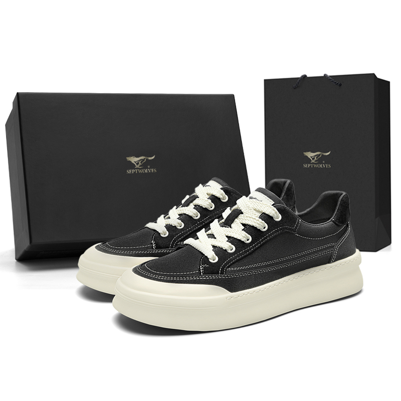 

Низкие мужские кроссовки SEPTWOLVES, Black (Standard Leather Shoe Size)
