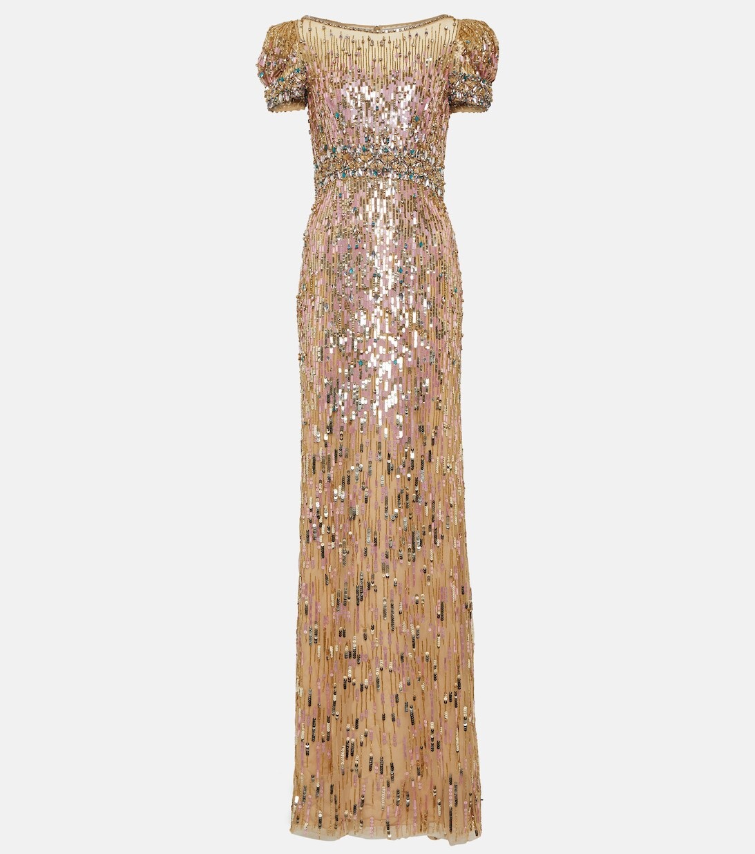 

Украшенное платье Jenny Packham, золотой, Желтый, Украшенное платье Jenny Packham, золотой