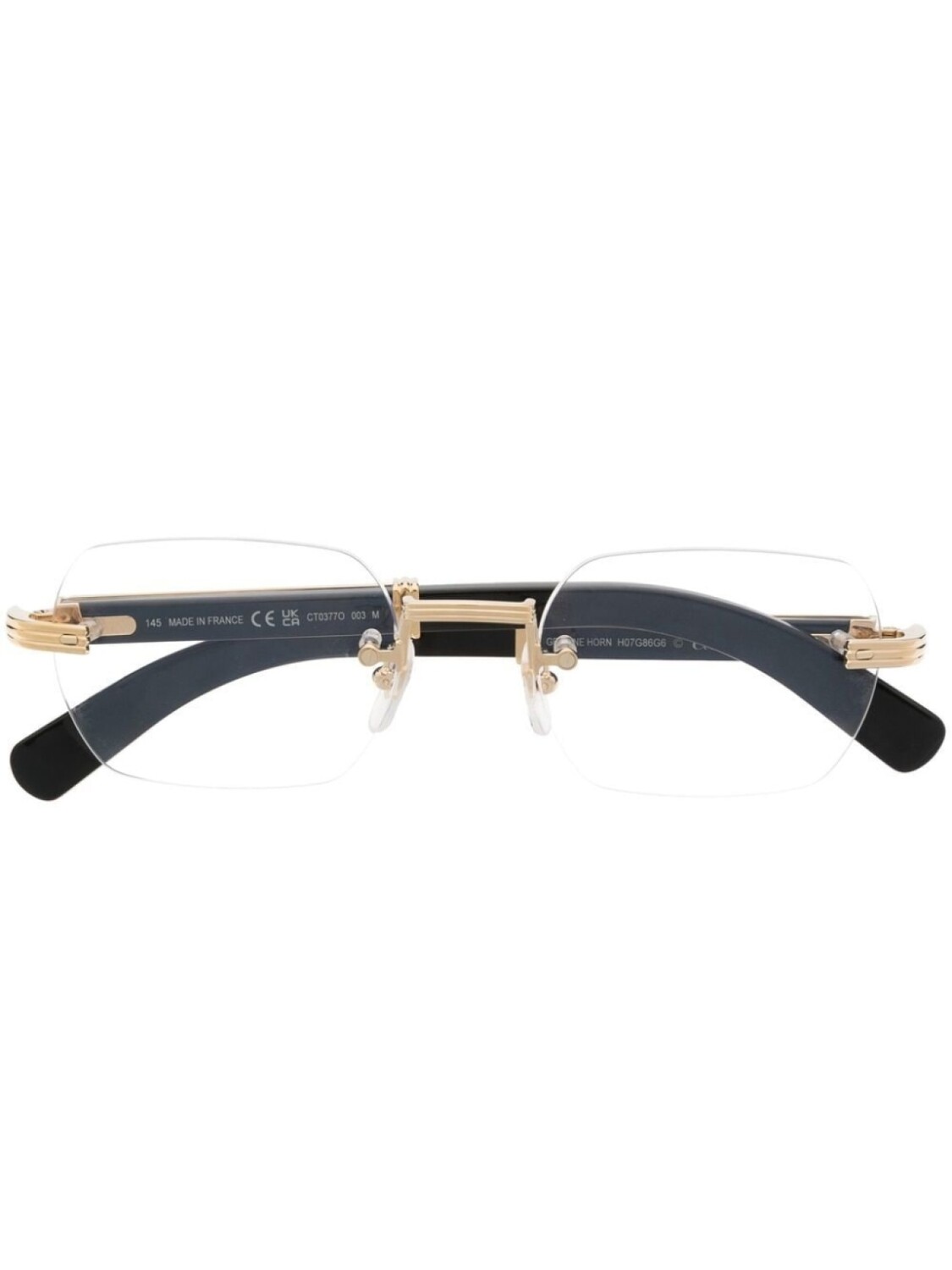 

Cartier Eyewear солнцезащитные очки в круглой оправе, золотистый