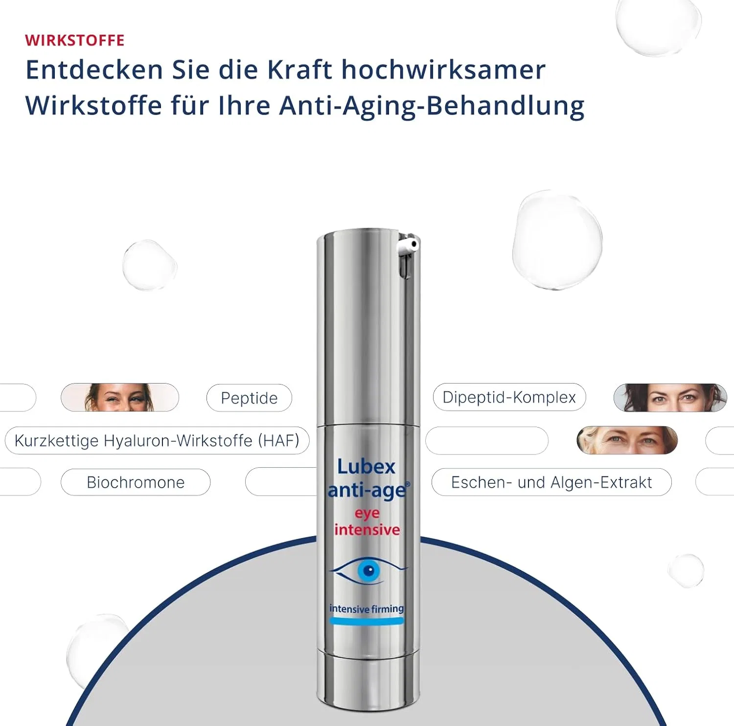 Интенсивный крем для ухода за кожей вокруг глаз Lubex Anti-Age — фото 3