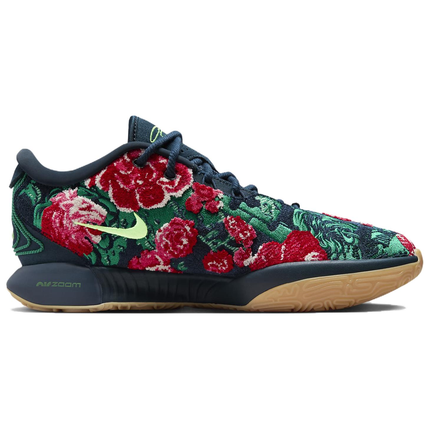 Nike Леброн 21 Нескользящие Износостойкие Амортизирующие Низкие Баскетбольные Кроссовки Мужские Синий Зеленый Красный — фото 2