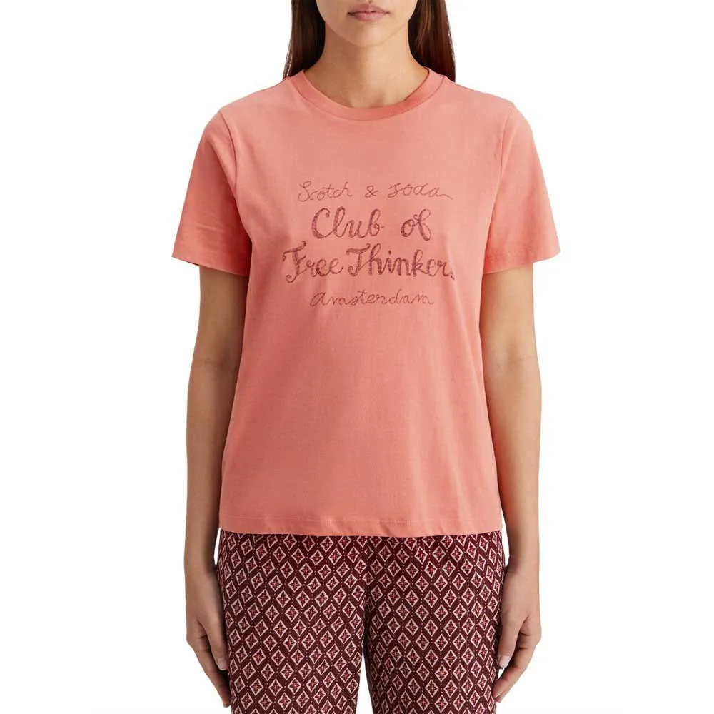 

Футболка с коротким рукавом Scotch & Soda 177680, розовый