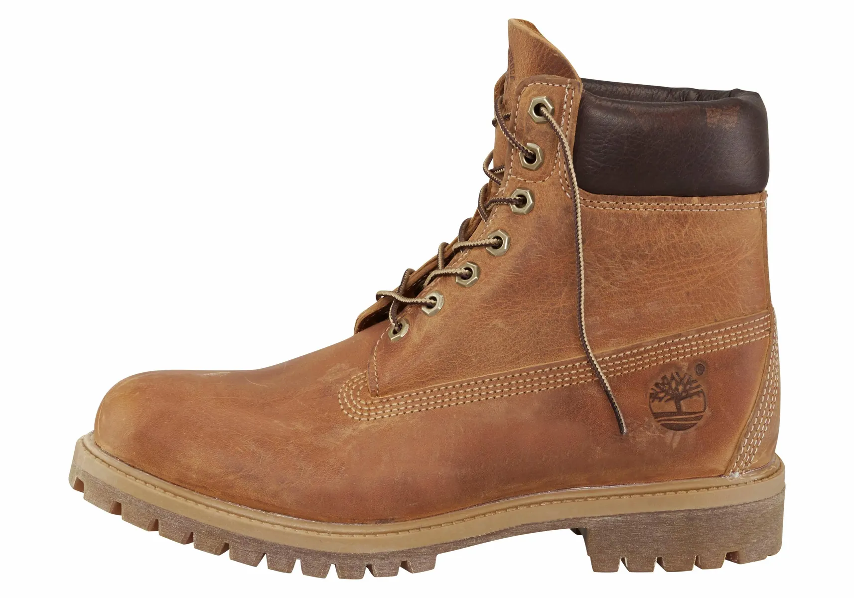 Мужские ботинки Timberland Heritage 6" Premium на шнуровке водонепроницаемые, коричневый — фото 2