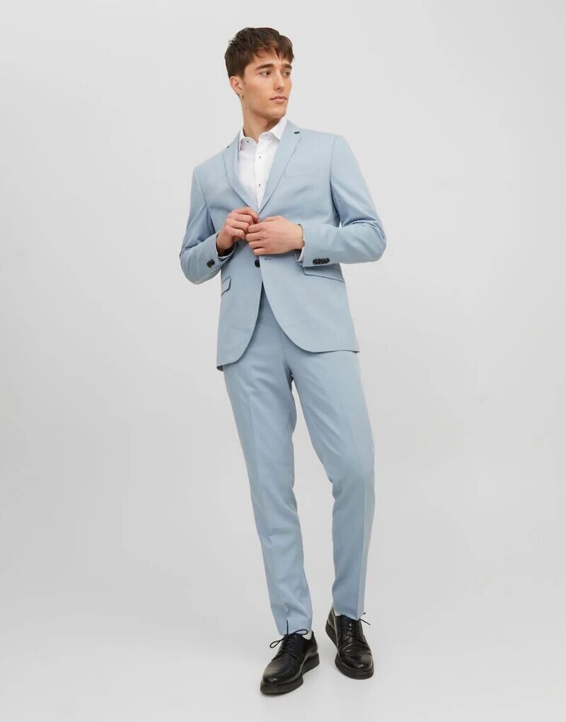 

Узкие костюмные брюки средневекового синего цвета Jack & Jones Franco