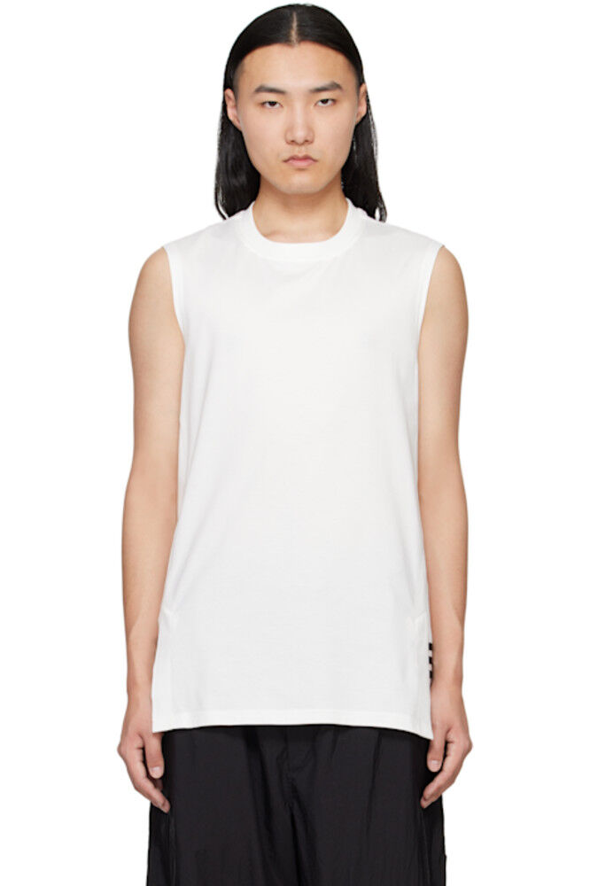 

Белая майка с тремя полосками Y-3