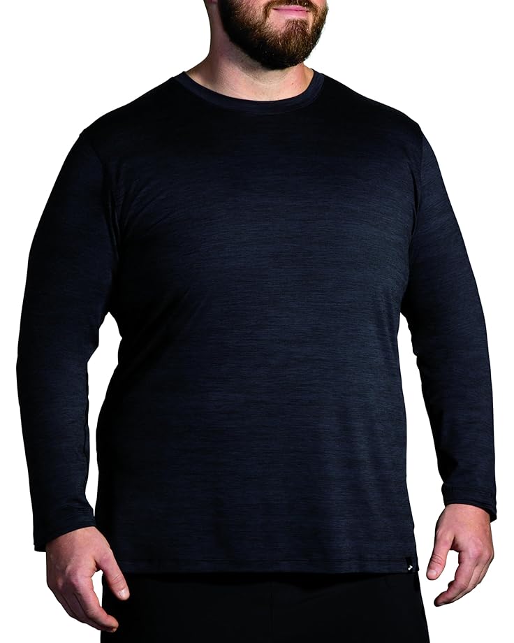 

Лонгслив Brooks Luxe Long Sleeve, цвет Heather Deep Black