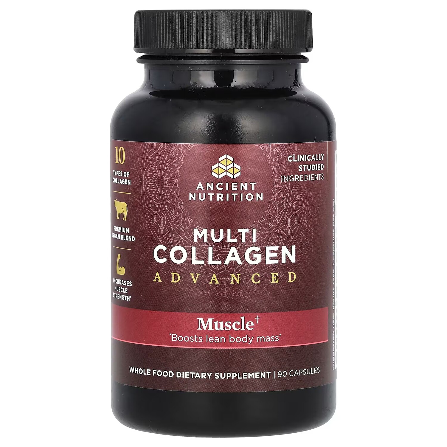 

Добавка Ancient Nutrition Multi Collagen Advanced Muscle, 90 капсул