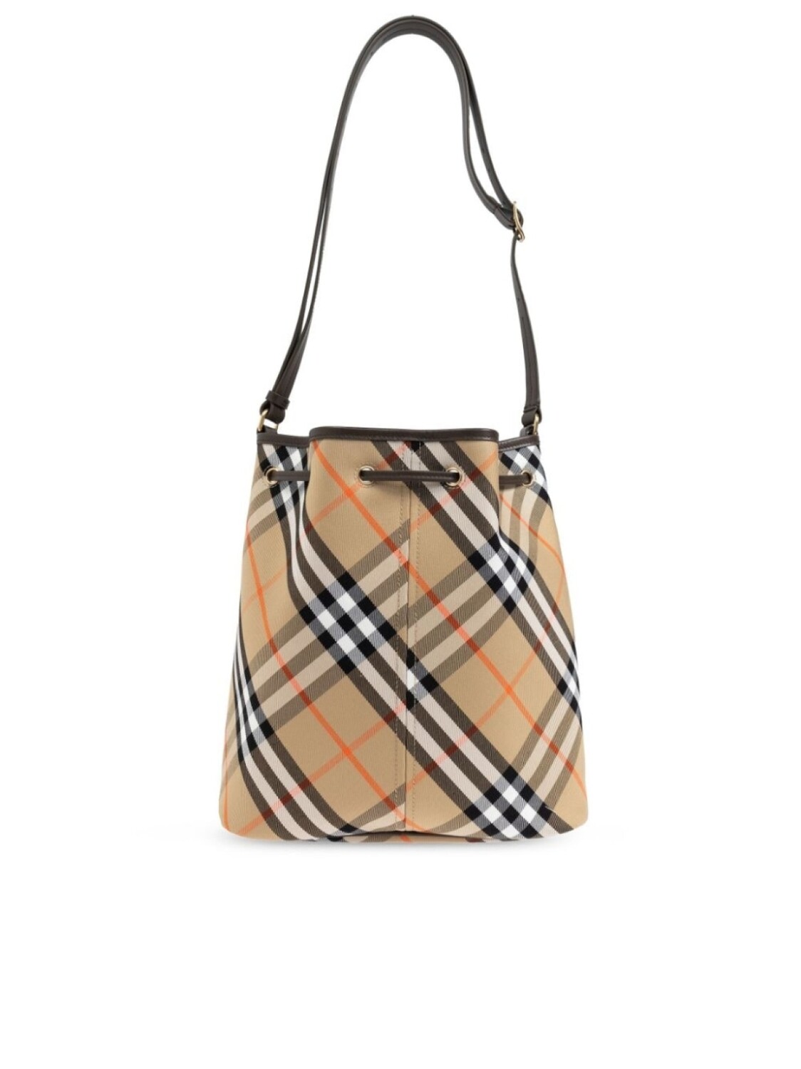 Сумка-ведро Burberry Vintage Check, нейтральный цвет — фото 3