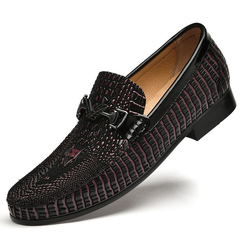 

Bull Thunder Мужские лоферы бордовые - утепленные туфли бордо, цвет Burgundy Insulated Shoes