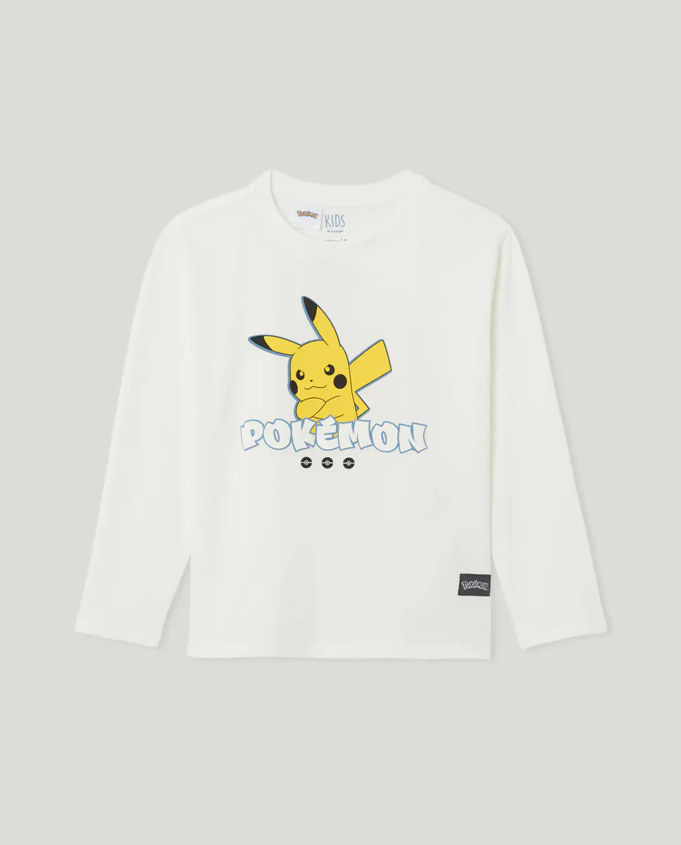 

Футболка Pokemon с длинным рукавом Kids El Corte Inglés, белый
