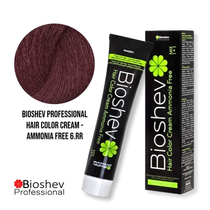 

Крем-краска для волос без аммиака 100 мл - 6rr / Deep Red Bioshev Professional