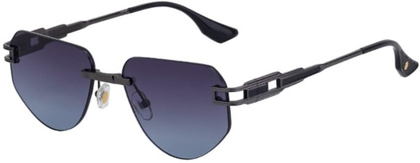 

Модные овальные солнцезащитные очки для женщин и мужчин, винтажные, роскошные, без оправы, металлические, ретро, ​​солнцезащитные очки UV400, SUN1204 Generic, Gun Grey