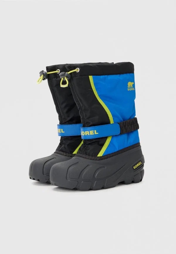 Зимние ботинки flurry Sorel, Black/Super Blue — фото 2