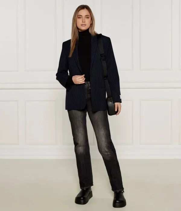 Элегантный жакет slim fit Calvin Klein, темно-синий — фото 2