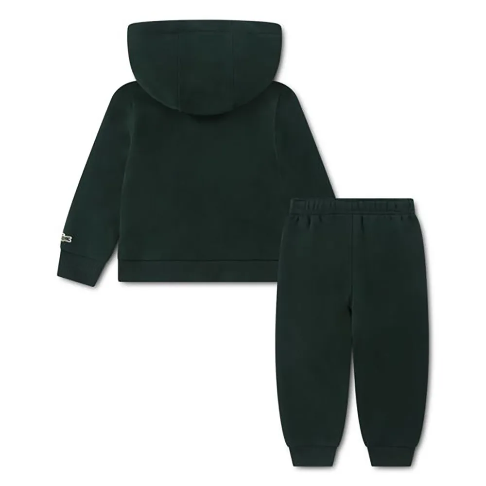 Детская толстовка Lacoste с рисунком пейзажа и синелью Lacoste kids, зеленый — фото 2